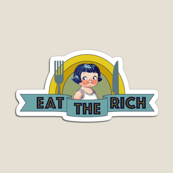 Vista previa del artículo con la obra «Comer los ricos», diseñado y vendido por BendeBear.