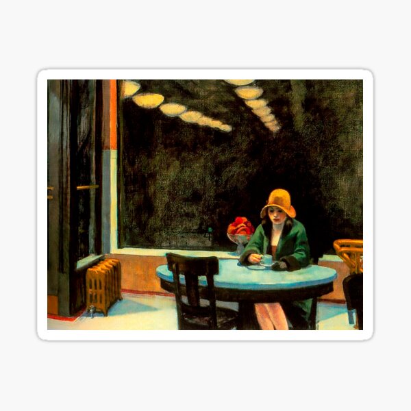 Automat par Edward Hopper Sticker