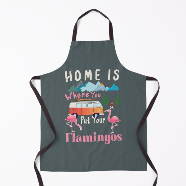 Item preview, Funny Home Is Where You Put Your Flamingos Camping Design T-Shirt designed and sold by Mekoooo.