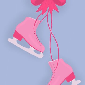 Pink Ice Skates Birthday Favor Sticker – INKtropolis