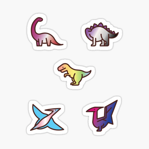 Item preview, Discreet Pride Dinosaurs designed and sold by ColoredRatio.