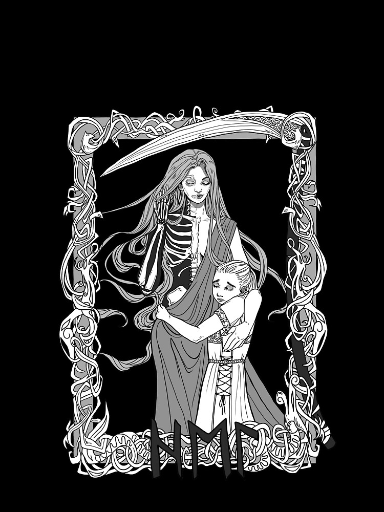 Thumbnail 5 of 5, Graphic T-Shirt, Hel, Caretaker of the Dead designed and sold by WolfTheRed.