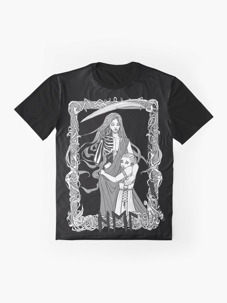 Thumbnail 4 of 5, Graphic T-Shirt, Hel, Caretaker of the Dead designed and sold by WolfTheRed.