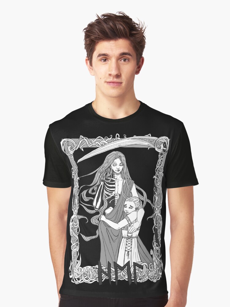 Thumbnail 1 of 5, Graphic T-Shirt, Hel, Caretaker of the Dead designed and sold by WolfTheRed.
