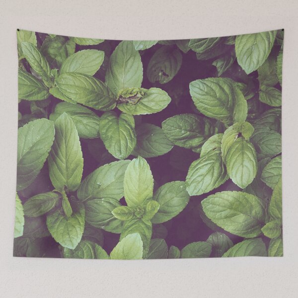 Item preview, Vintage Summer Mint Herb Kitchen Grainy Art Photography designed and sold by BohoStudio.