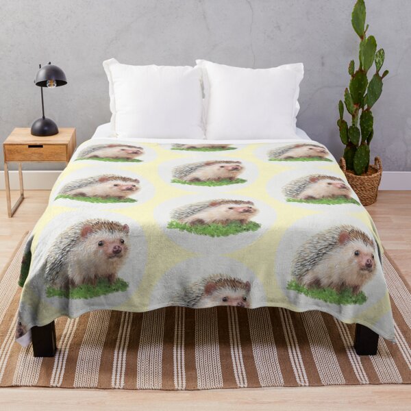 Item preview, Hedgehog Painting (yellow) designed and sold by SandraWarmerdam.