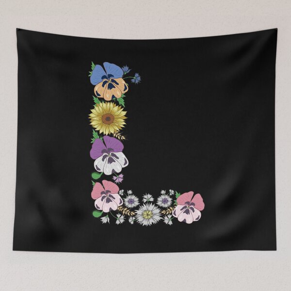 Item preview, Letter L - Cute Initial Monogram Floral Alphabet Letters designed and sold by r-silver.