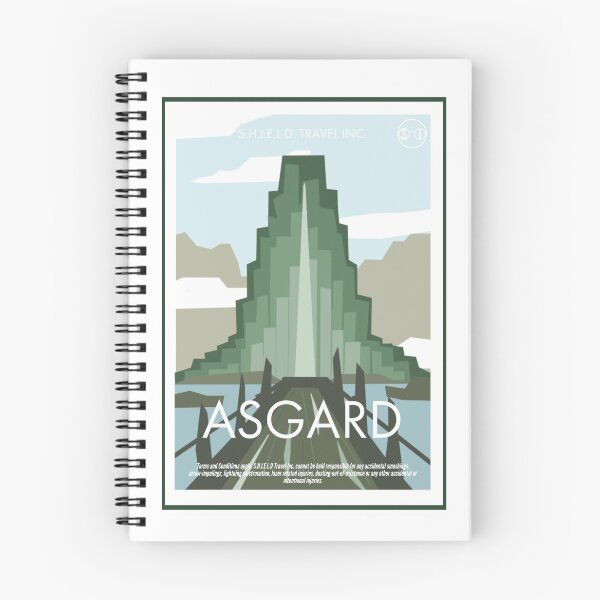 Item preview, Póster de viaje de Asgard designed and sold by SpeckyIntrovert.