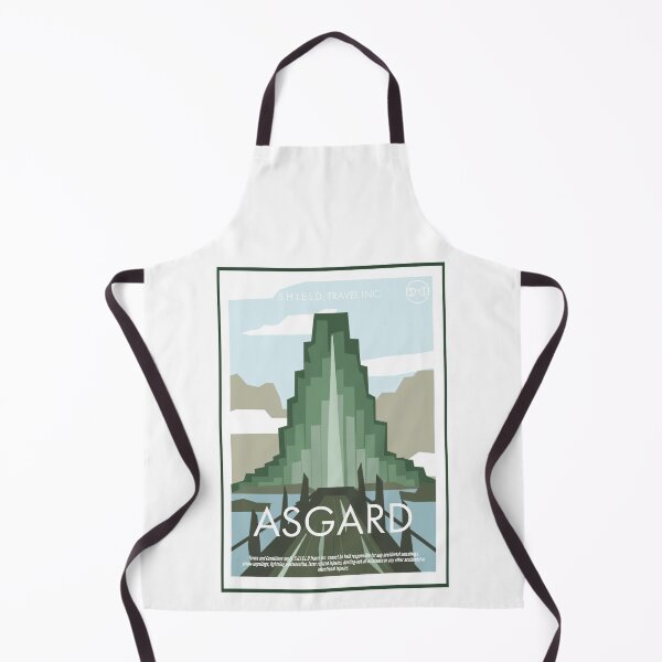 Item preview, Asgard Travel Poster designed and sold by SpeckyIntrovert.