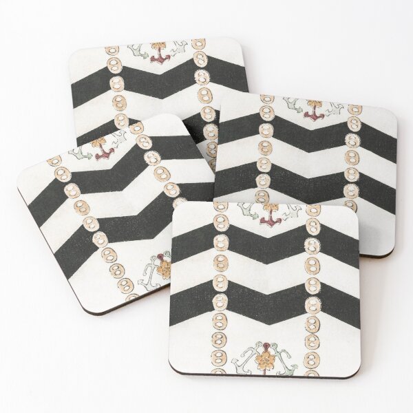 Item preview, Geometric pattern with nautical anchors designed and sold by Delicarte.