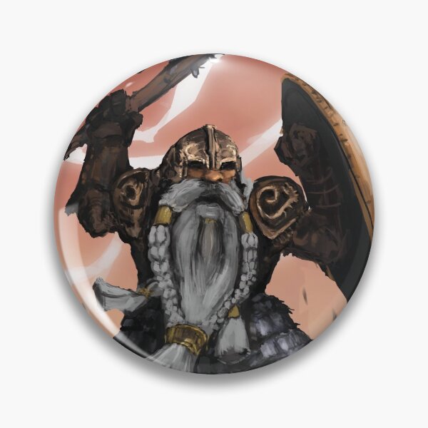 Item preview, Dwarf warrior fantasy illustration  designed and sold by dragonloot.