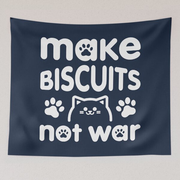 Item preview, Make Biscuits Not War - Cat Kneading Biscuits designed and sold by KittyCotton.