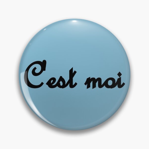 Item preview, C'est moi French "It's me!" (black) designed and sold by SolidEarthArt.