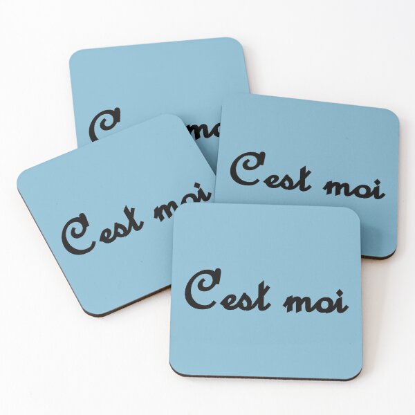 Item preview, C'est moi French "It's me!" (black) designed and sold by SolidEarthArt.