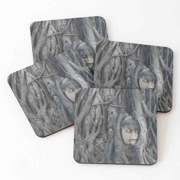 Item preview, Ancient Buddha Face In Bodhi Tree designed and sold by LiminalTees.