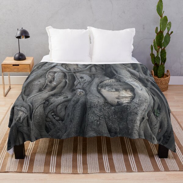 Item preview, Ancient Buddha Face In Bodhi Tree designed and sold by LiminalTees.