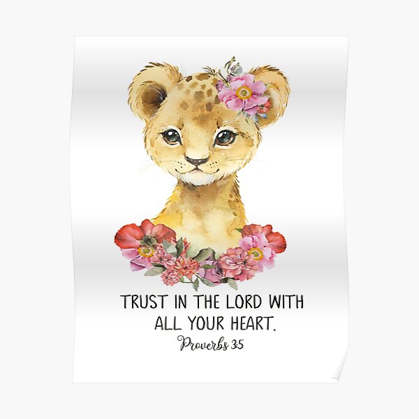 Be Strong And Courageous, Joshua 1:9, Kids Bible Verse, Jungle Animals, Nursery Decor Be Strong And Courageous, Joshua 1:9, Kids Bible Verse, Jungle Animals, Nursery Decor