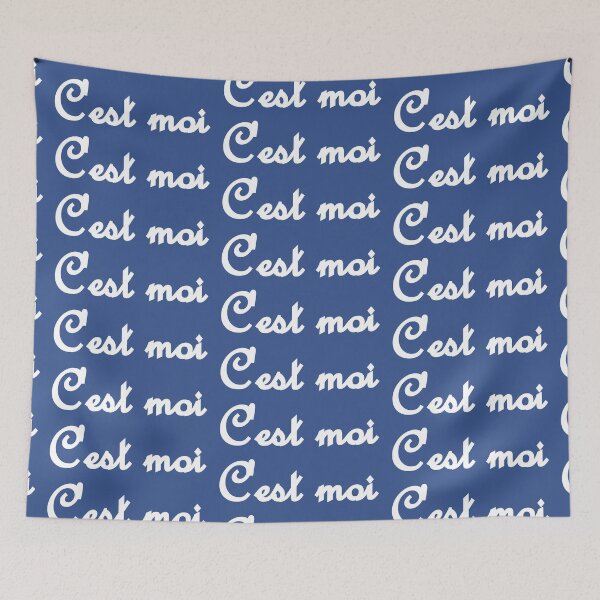 Item preview, C'est moi French "It's me!" (white) designed and sold by SolidEarthArt.
