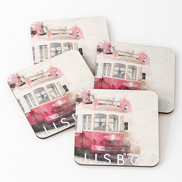 Item preview, Lisboa Tram Watercolour designed and sold by SofiaAlves.
