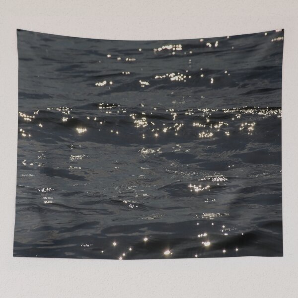 Item preview, Dark undulating water surface with reflection of sunlight designed and sold by xophotography.