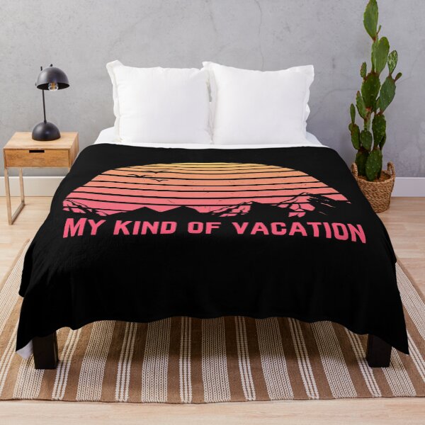 Item preview, This is my Kind of Vacation Distressed Sunset Mountain Hiking designed and sold by Ensjodesigns.