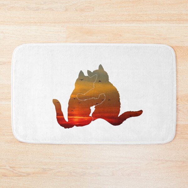 Item preview, Sunrise Sunset Cats in Love with Soaring Eagles designed and sold by kmcs.