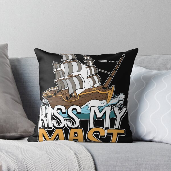 Item preview, Kiss my Mast Pontoon Boat captain Motor Boating Sailing  designed and sold by Rzelemenz.