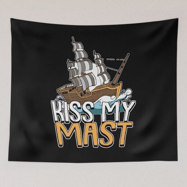 Item preview, Kiss my Mast Pontoon Boat captain Motor Boating Sailing  designed and sold by Rzelemenz.