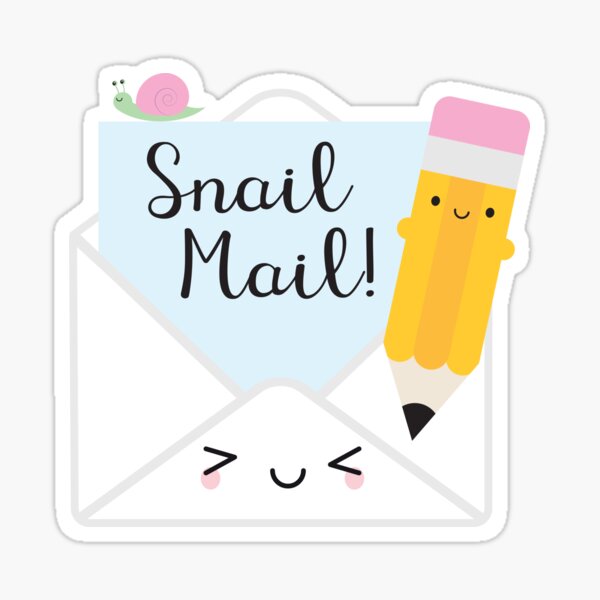 Kawaii Snail Mail Sticker