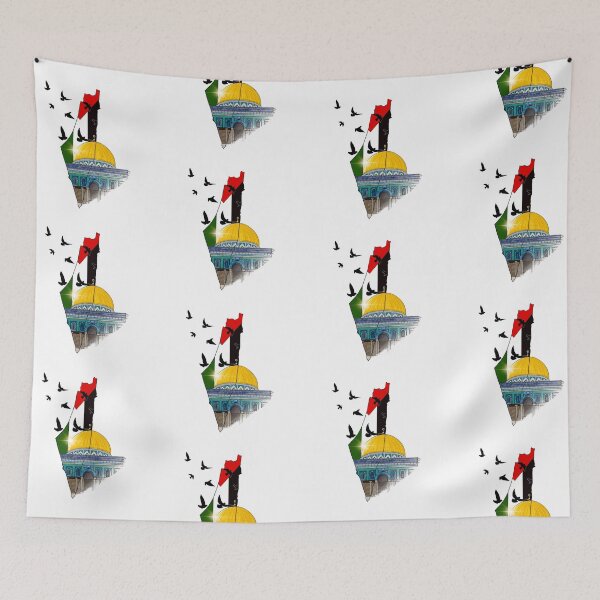 Item preview, Al Aqsa Mosque | Digital Illustration | Detailed | Free Palestine | Birds | Map | Free Gaza | Design designed and sold by SemDesigns1.