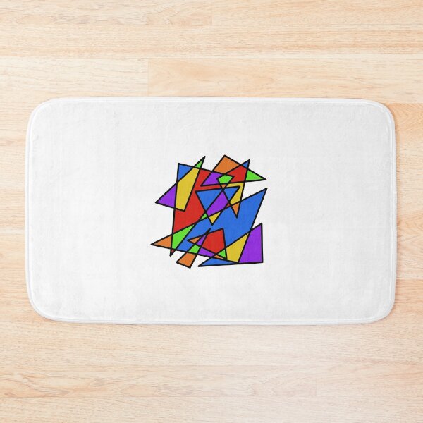 Item preview, Stealth abstract geometric queer shapes stealth rainbow designed and sold by tragiciandesign.