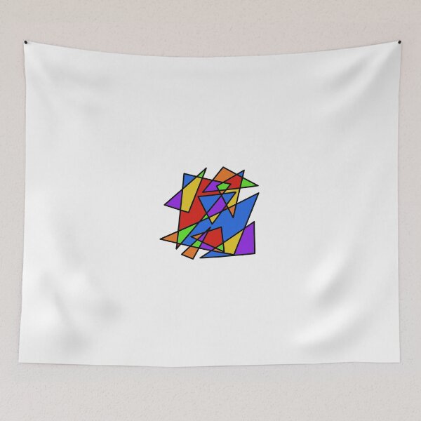 Item preview, Stealth abstract geometric queer shapes stealth rainbow designed and sold by tragiciandesign.