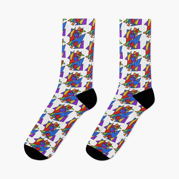 Item preview, Stealth abstract geometric queer shapes stealth rainbow designed and sold by tragiciandesign.