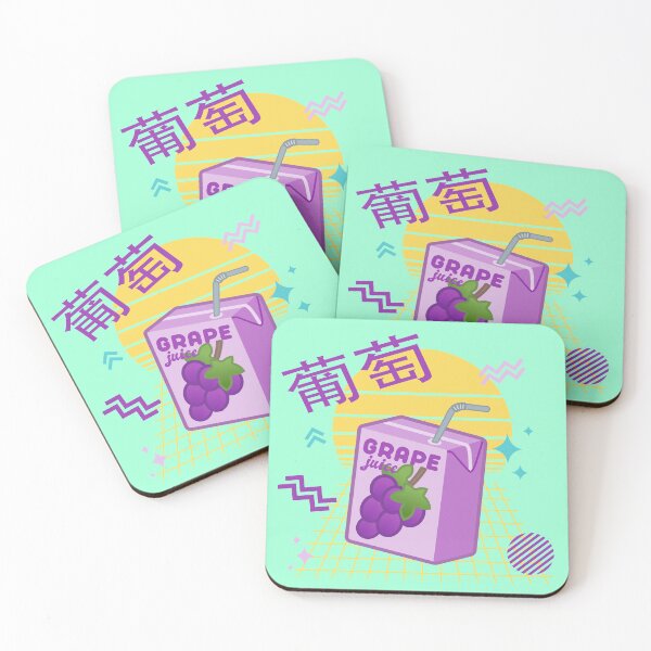 Item preview, 90s Japanese Kawaii Grape Juice Box designed and sold by Happy Puppy Print On Demand.