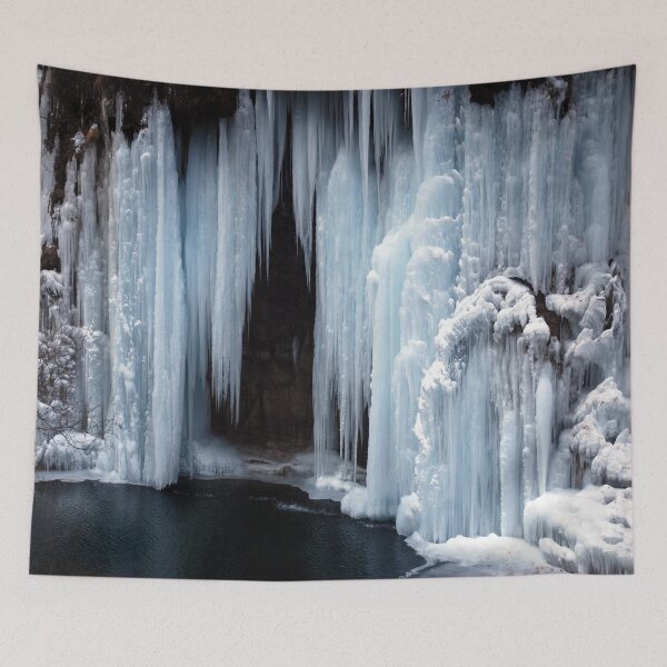 Item preview, frozen waterfall iceland designed and sold by nature scenerys.