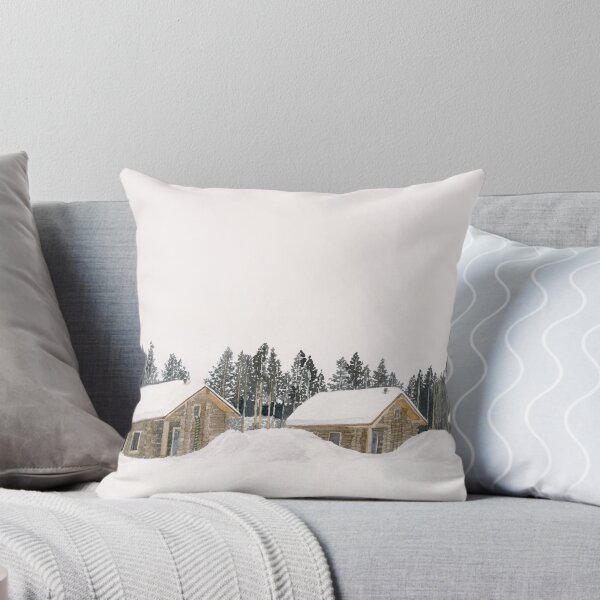 Item preview, Snowy Winter Landscape with Houses and Trees designed and sold by floweringwords.