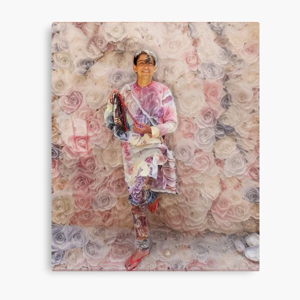 Portrait of a Young Dreamer - Roses Metal Print