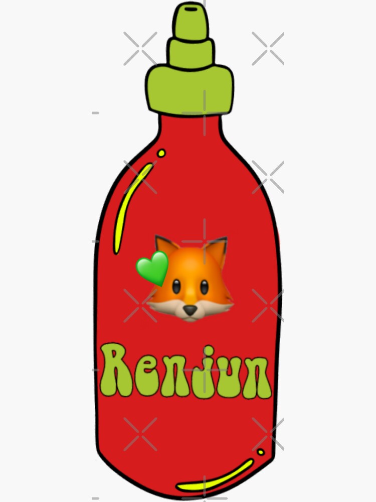 "NCT Dream 맛 Hot Sauce Bottle RENJUN" Sticker for Sale by jirinda