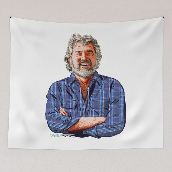 Item preview, Kenny Rogers - An illustration by Paul Cemmick designed and sold by TIGERDAVER.