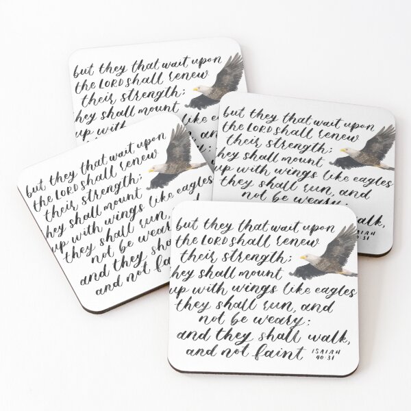 Item preview, Eagle and Bible Calligraphy designed and sold by floweringwords.