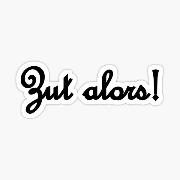 Aperçu de l'œuvre Zut alors! Français "shucks", "darn", "dammit" (noir) créée et vendue par SolidEarthArt.