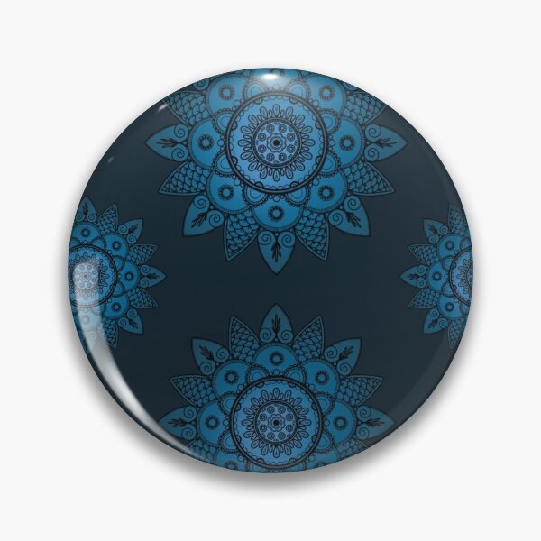 Item preview, Patrón de repetición de Mandala azul designed and sold by TinyThings90.