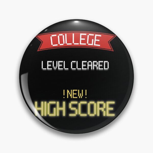 Item preview, College Level Complete New High Score - Gamers Graduation designed and sold by For the love of Pixels.
