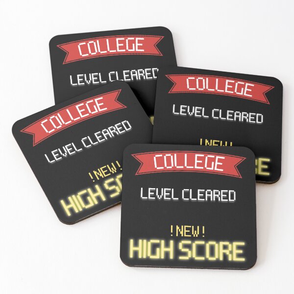 Item preview, College Level Complete New High Score - Gamers Graduation designed and sold by For the love of Pixels.