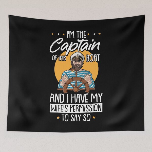 Item preview, I am the Captain of this Boat Pontoon Boat Motor Boating  designed and sold by Rzelemenz.