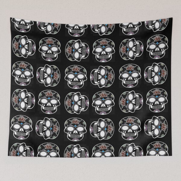 Item preview, Sugar skulls on black designed and sold by tetibright.