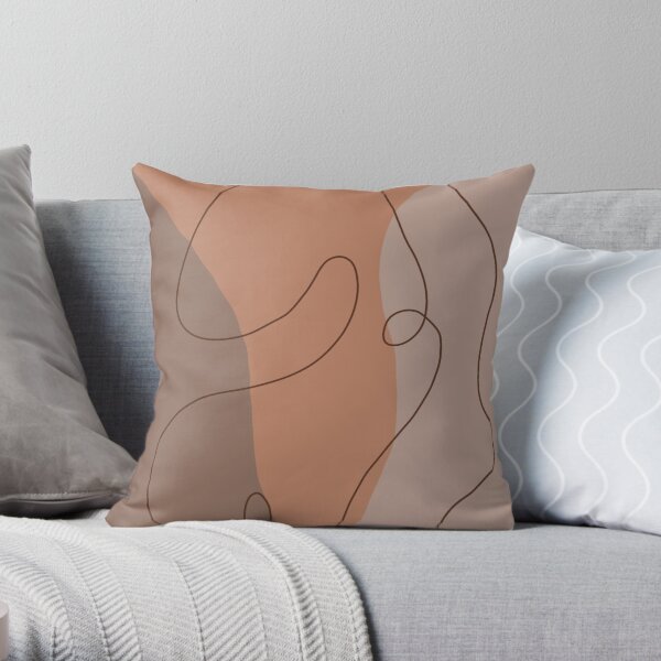 "cute aesthetic bohemian abstract design" Throw Pillow