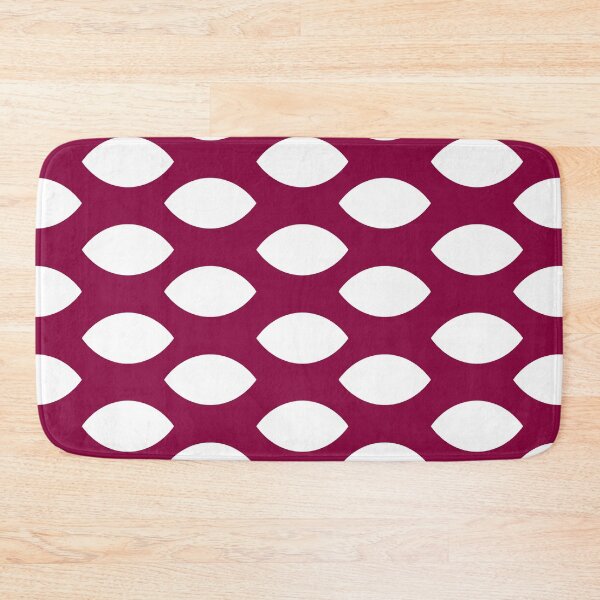 Item preview, Raspberry plain background and white art deco pattern designed and sold by Brontorino.