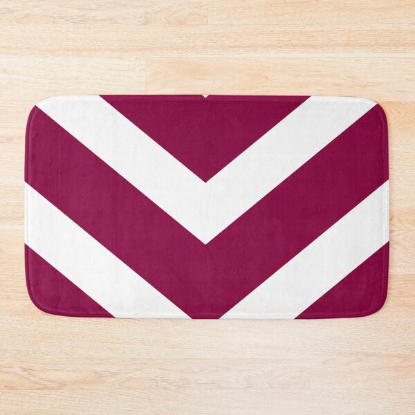 Item preview, Raspberry plain background with white geometric triangle pattern designed and sold by Brontorino.