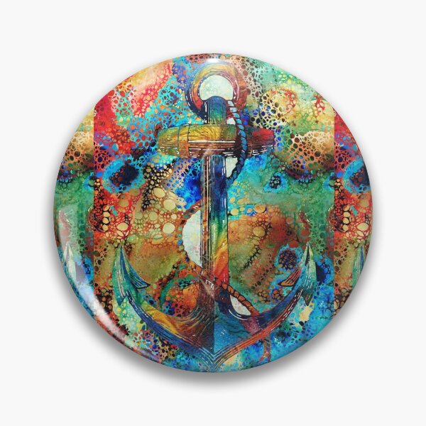 Item preview, Tropical Art Decor - Colorful Anchor Art - Sharon Cummings designed and sold by Sharon Cummings Art.